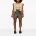 3.1 Phillip Lim Origami belted shorts - Green
