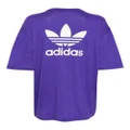 adidas Trefoil logo-appliqué T-shirt - Purple