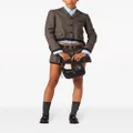Miu Miu Prince of Wales check miniskirt - Brown