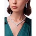 Yoko London 18kt white gold Raindrop Akoya pearl and diamond necklace - Silver