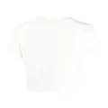 izzue Reserved beaded cropped T-shirt - White