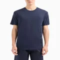 Armani Exchange logo-embroidered cotton T-shirt - Blue
