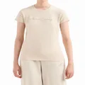 Armani Exchange studded logo-detail round-neck T-shirt - Neutrals