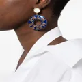 Kenneth Jay Lane pre-owned Palm Beach pendant earrings - Blue