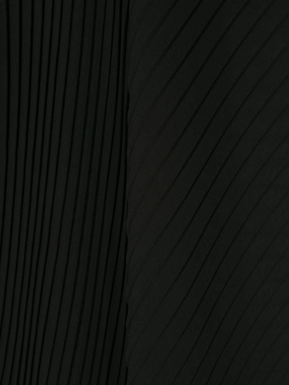 Emporio Armani plissé chiffon scarf - Black