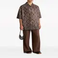 ETRO stud-embellished silk shirt - Brown
