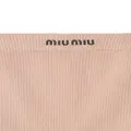 Miu Miu seamless ribbed cotton boxers - Pink