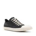 Rick Owens rubber-toecap leather sneakers - Black