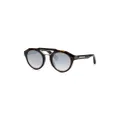 Philipp Plein Plein Brave round-frame sunglasses - Brown