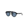 Philipp Plein Plein Brave round-frame sunglasses - Black
