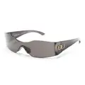 Balenciaga Eyewear Houglasses oversize-frame sunglasses - Black