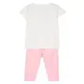 Liu Jo Kids illustration-print cotton trouser set - Pink