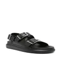 Alexander McQueen logo-debossed leather sandals - Black
