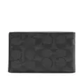 Coach monogram bi-fold leather wallet - Grey