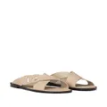 Dolce & Gabbana DG logo leather sandals - Neutrals