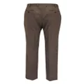 Brioni straight-leg tailored wool trousers - Brown