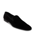 Magnanni almond-toe velvet loafers - Black