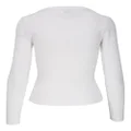 Brunello Cucinelli ribbed-knit cotton T-shirt - White