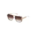 Balmain Eyewear Premier square-frame sunglasses - Brown