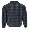 Vince plaid check-pattern shirt jacket - Black