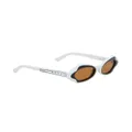 Marni geometric-frame tinted sunglasses - White