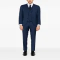 BOSS single-breasted three-piece suit - Blue