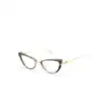 Valentino Eyewear cat-eye glasses - Black