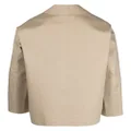 Mackintosh Zinnia button-up long-sleeve cotton jacket - Neutrals