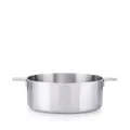 Alessi two-handle stainless steel casserole (20cm) - Silver