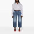 MSGM mid-rise cropped jeans - Blue