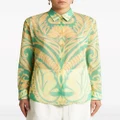ETRO abstract-print cotton shirt - Green