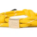 Miu Miu logo-engraved cord bracelet - Yellow
