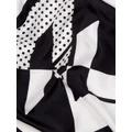 Karl Lagerfeld K/Circle silk scarf - Black