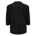 Brioni single-breasted wool blend coat - Black