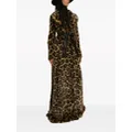 Dolce & Gabbana leopard-print faux-fur coat - Brown