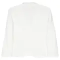 Giorgio Armani single-breasted piqué blazer - White