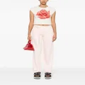 Kenzo belted straight-leg trousers - Pink