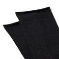 Brunello Cucinelli metallic-thread cashmere silk-blend socks - Black