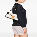 Thom Browne RWB-tag canvas shoulder bag - Neutrals