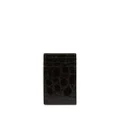 Giuseppe Zanotti Albert crinkled leather cardholder - Black