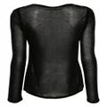 Victoria Beckham mélange lyocell T-shirt - Black