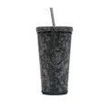 Versace Barocco crystal-embellished travel cup - Black