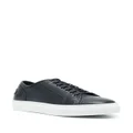 Brioni pebbled-finish low-top sneakers - Blue