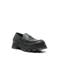 Alexander McQueen Seal-logo leather loafers - Black