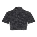 Adam Lippes Marseille cropped corded-tweed jacket - Black