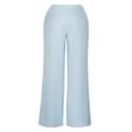 Adam Lippes stretch-canvas wide-leg trousers - Blue