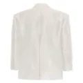 Adam Lippes wool-silk Radzimire tux jacket - White