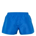 Emporio Armani logo-embroidered swim shorts - Blue