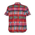 Adam Lippes Trapeze checked cotton-voile shirt - Red