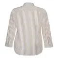Adam Lippes striped cotton-poplin shirt - White